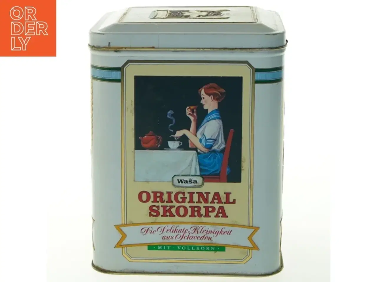 Billede 3 - Wasa Original Skorpa metalkasse fra Wasa (str. H. 17 cm. 14 x 14 cm)