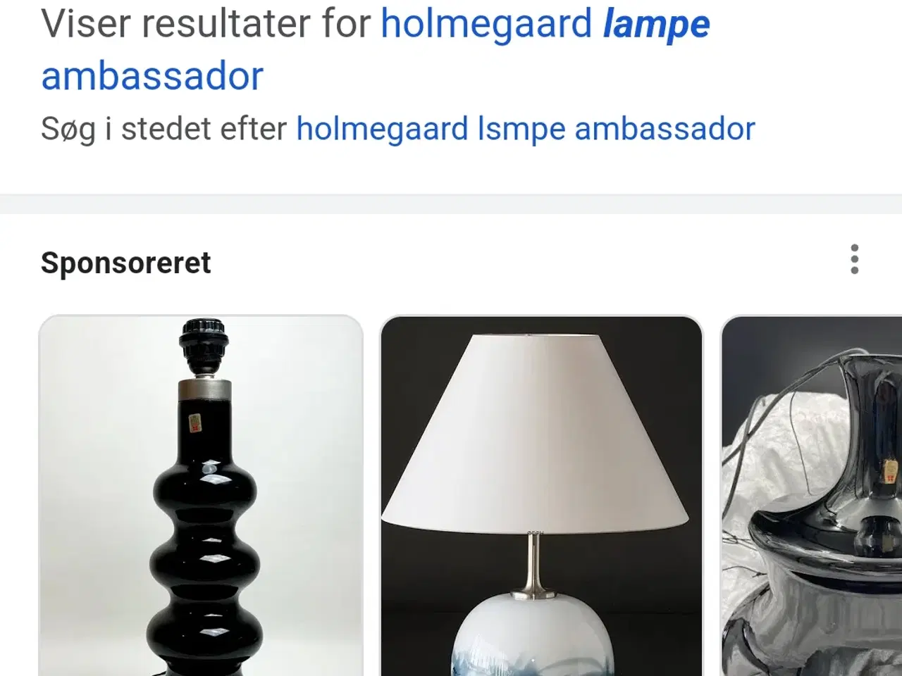 Billede 4 - Holmegaard bordlampe ambassador 