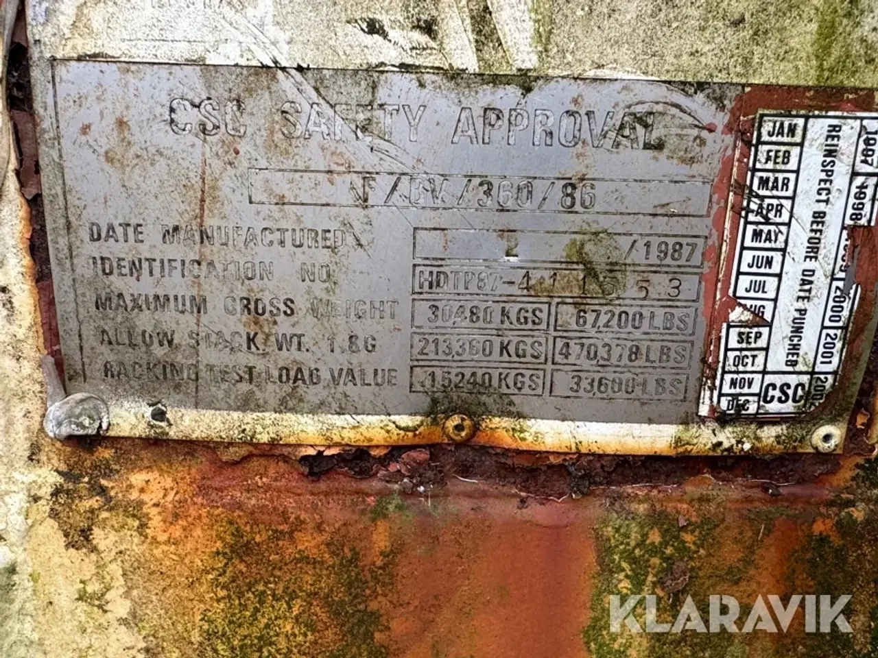 Billede 5 - Container ROK/062-KR/86 HD-1A A-2010R 40 fods