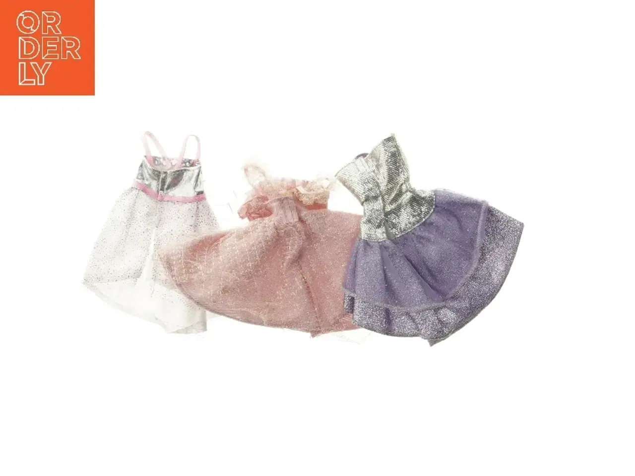 Billede 1 - Dukkekjoler i farverig tyl (str. 14 cm)