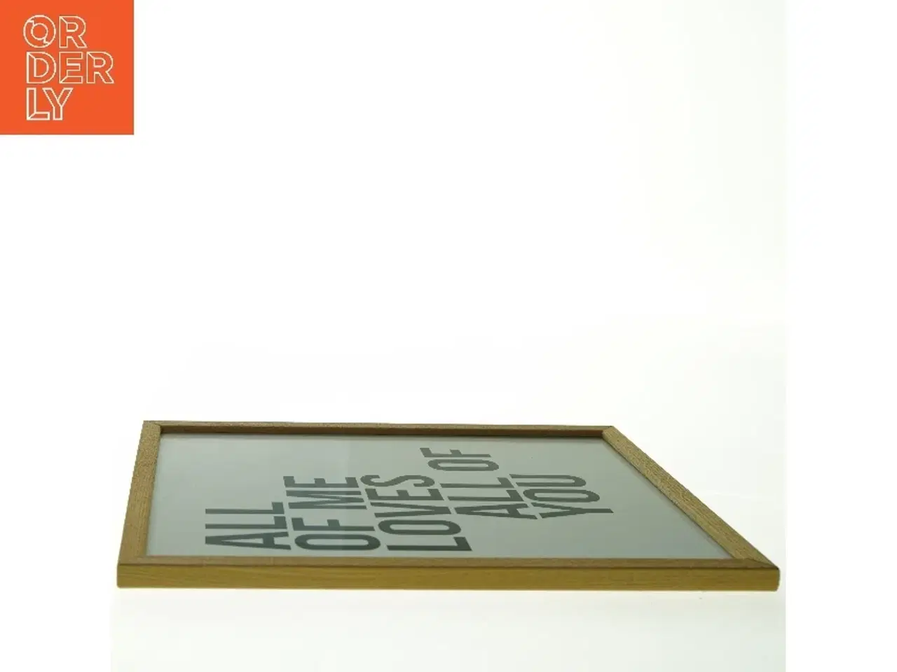 Billede 3 - Typografisk plakat i ramme (str. 30 x. 21 cm)