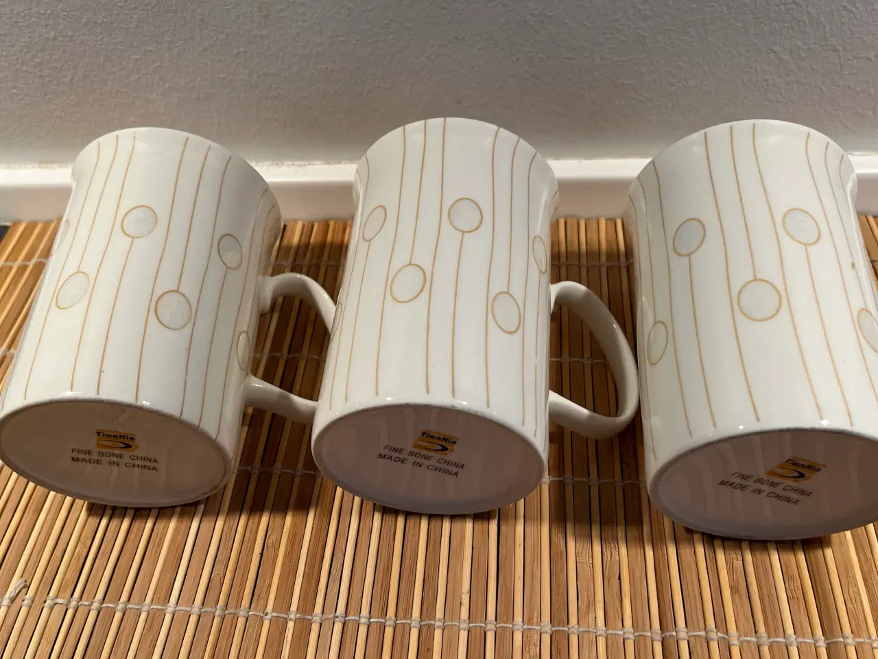 Billede 2 - 3 flotte TianXin krus - Fine Bone China