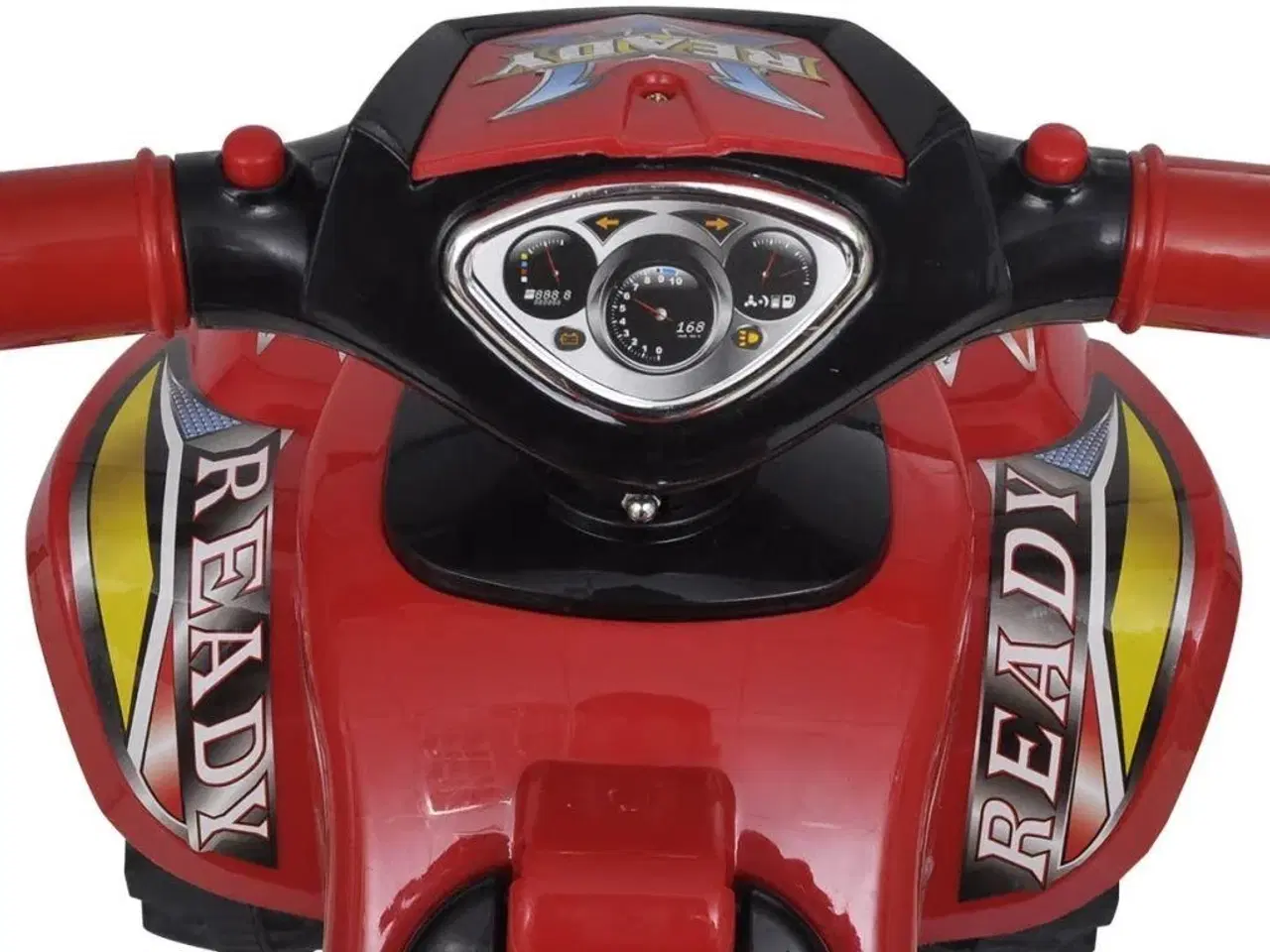 Billede 6 - Firhjulet motorcykel til børn med lyd og lys rød