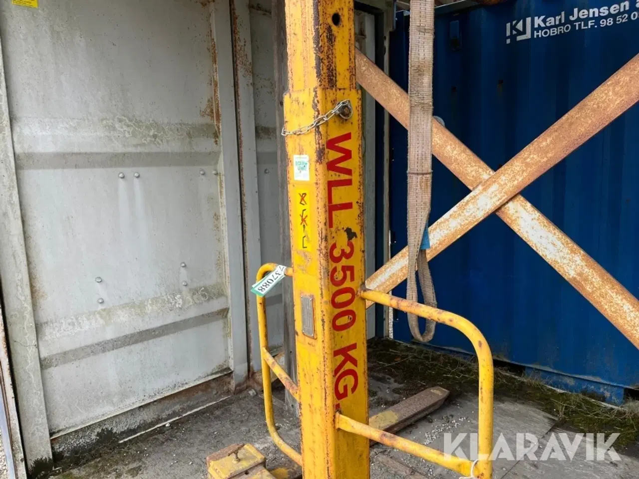 Billede 4 - Pallegafler til kran Kildemose Smedie 3500 kg