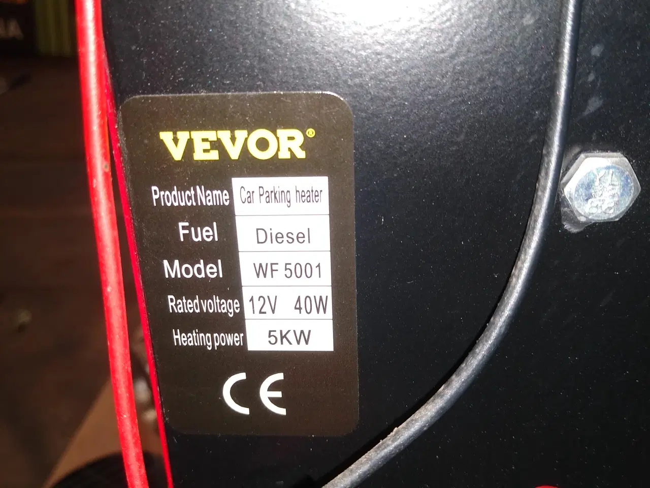 Billede 5 - Vevor Dieselvarmer 5 Kw.