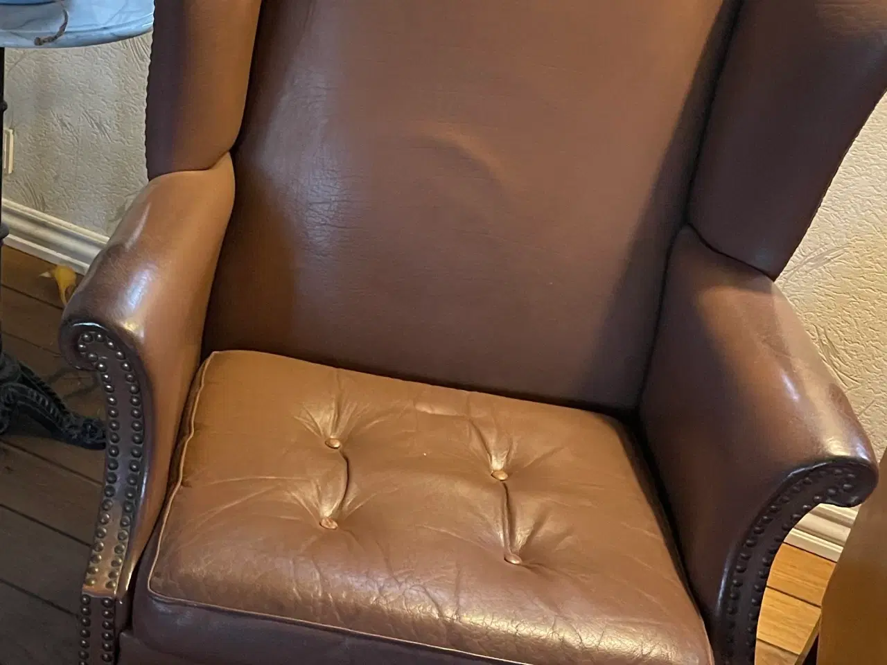 Billede 2 - Armstol i læder 