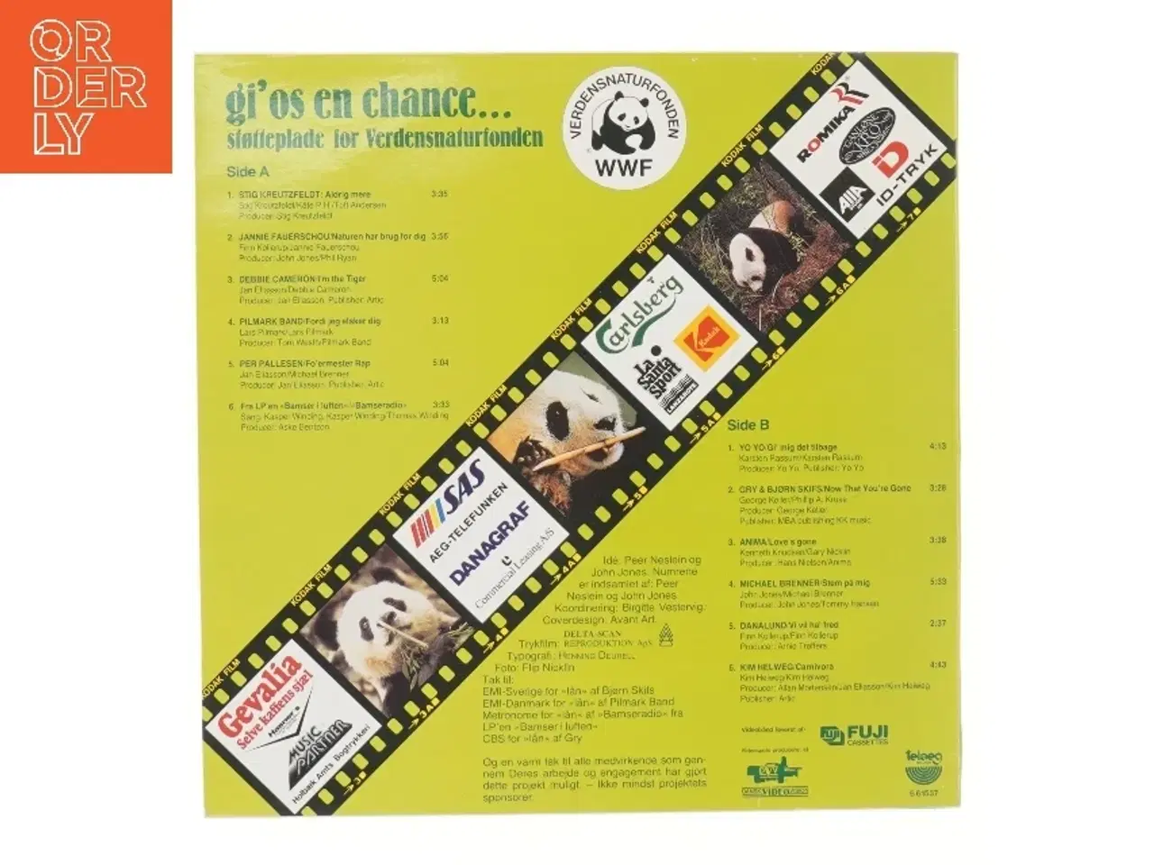 Billede 2 - Gi' os en chance Verdensnaturfonden støtteplade LP