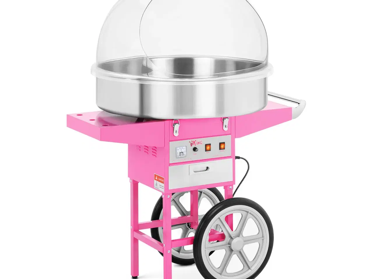 Billede 2 - Candyfloss-maskine med vogn – 72 cm