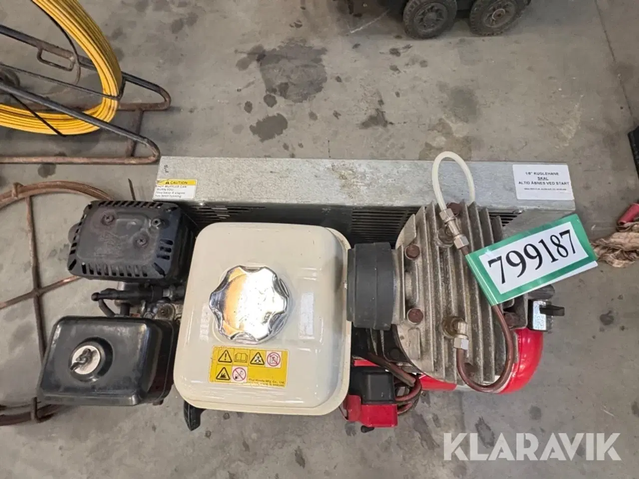 Billede 11 - Kompressor med Honda motor Reno Honda GX160