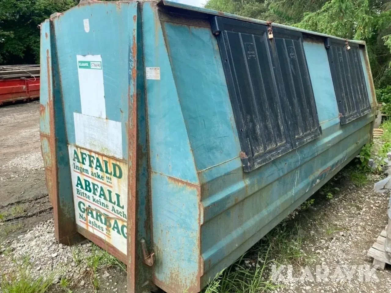 Billede 1 - Affaldsconteiner Miljø Art 12 m3 / 4 meter