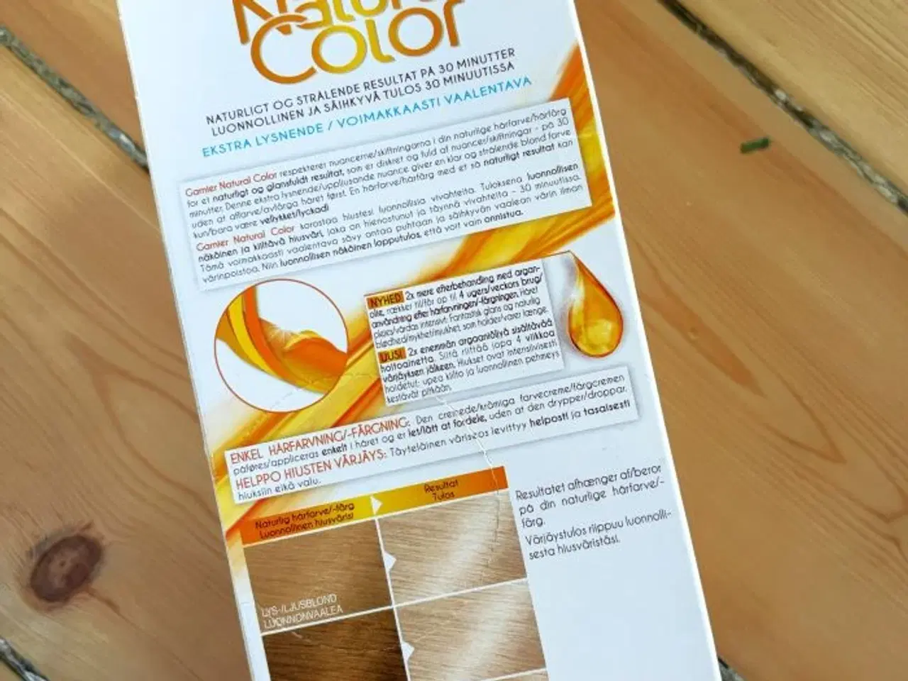 Billede 4 - Garnier Natural Color - Hårfarve, ekstra lysnende