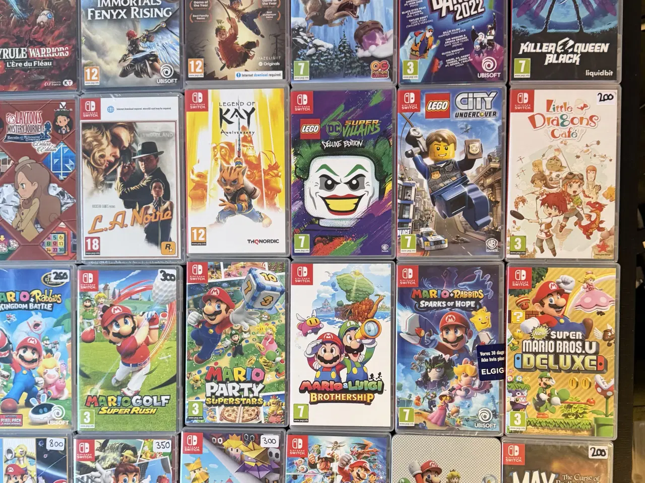 Billede 5 - Seperate Priser! 200 stk Nintendo Switch Spil