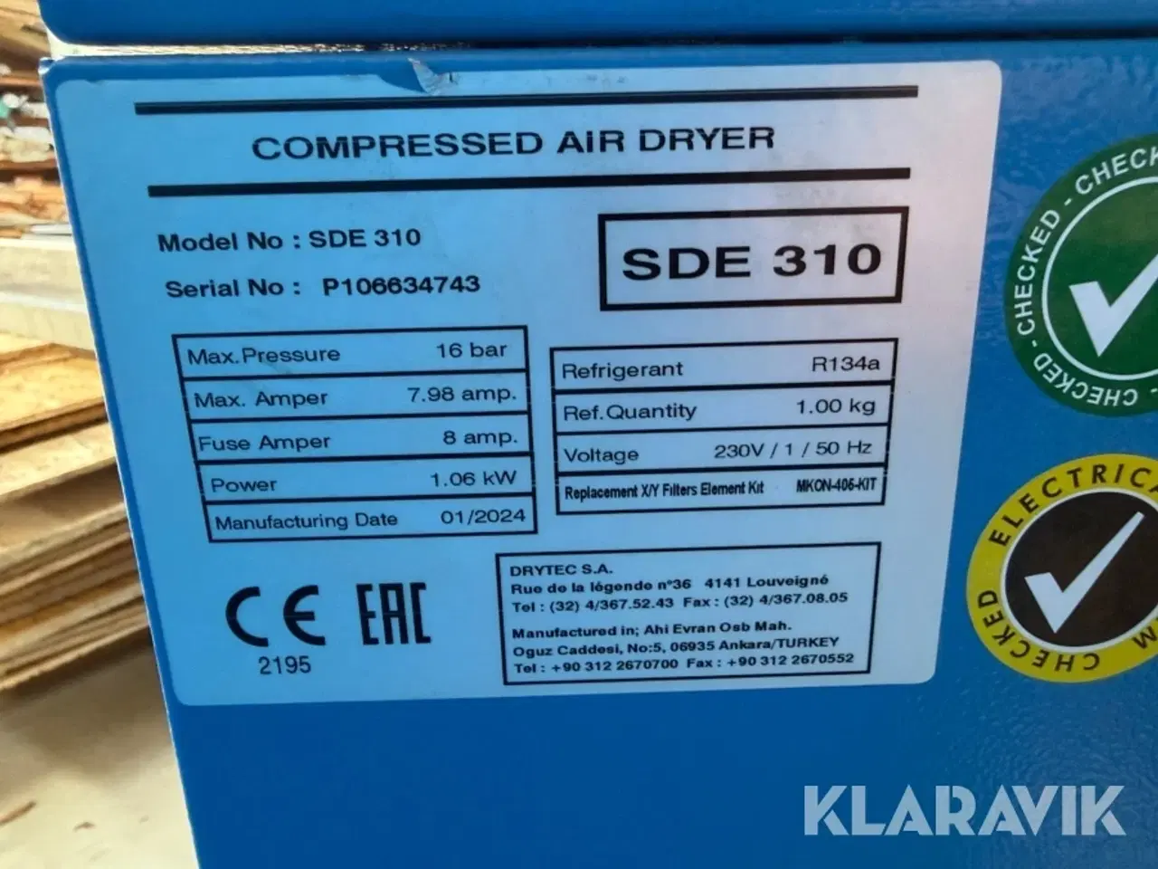 Billede 12 - Skruekompressor Almig Combi 22-8