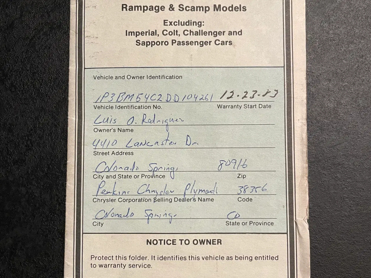 Billede 16 - 1983 Plymouth Turismo 2,2