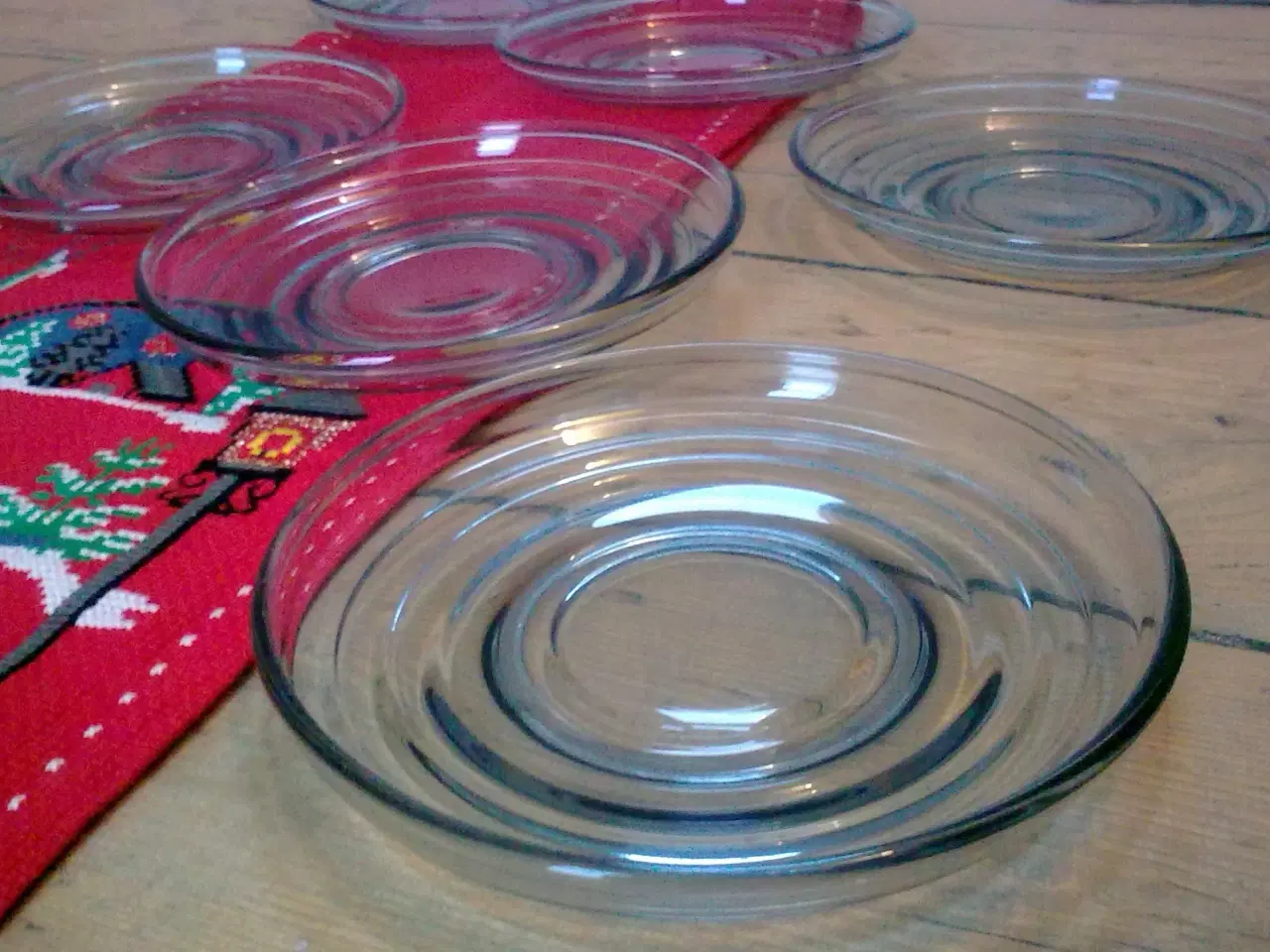 Billede 16 - Broksø DANMARK rød grå glas asiet & skåle