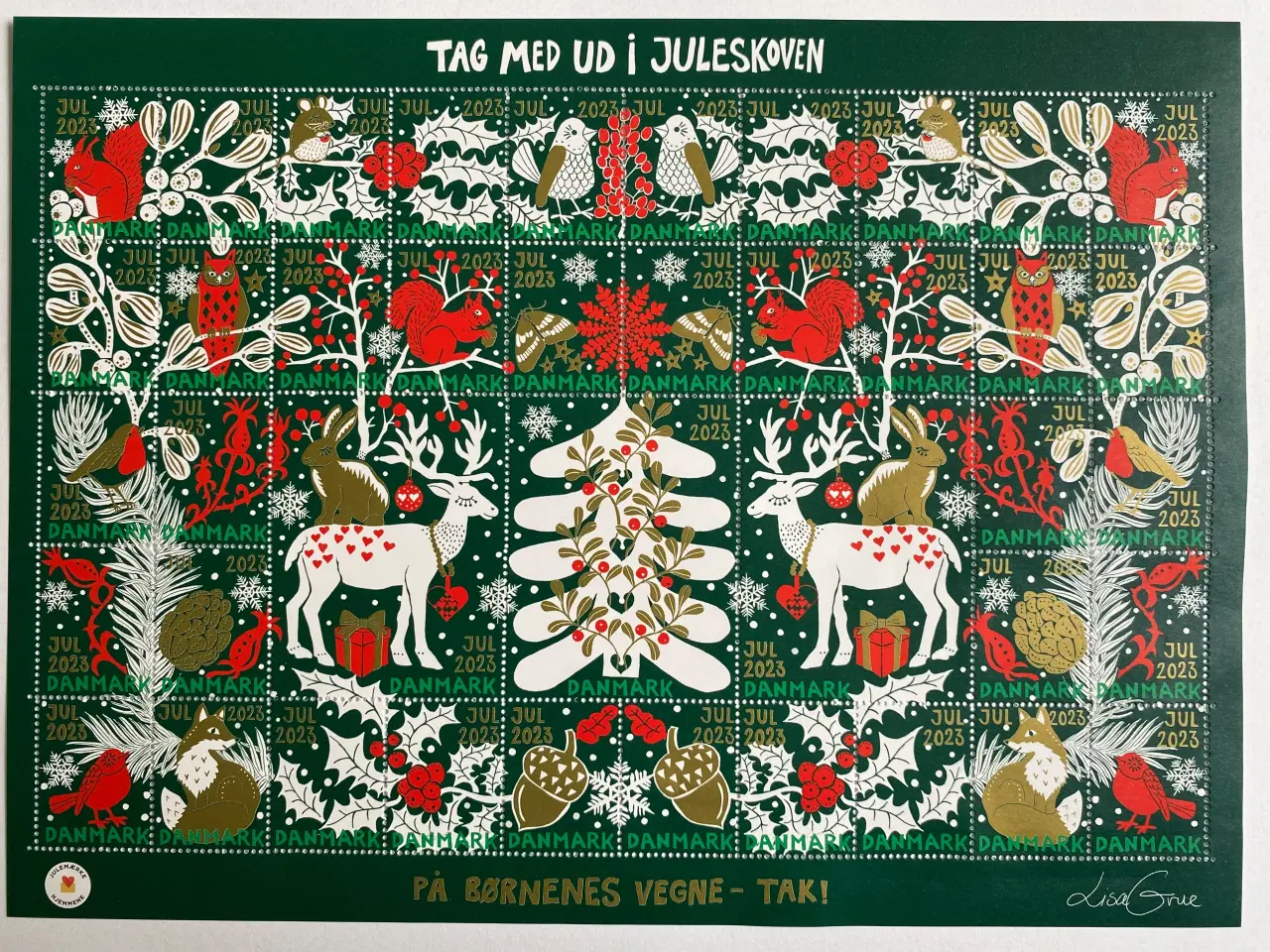 Billede 2 - Julemærker Danmark helark