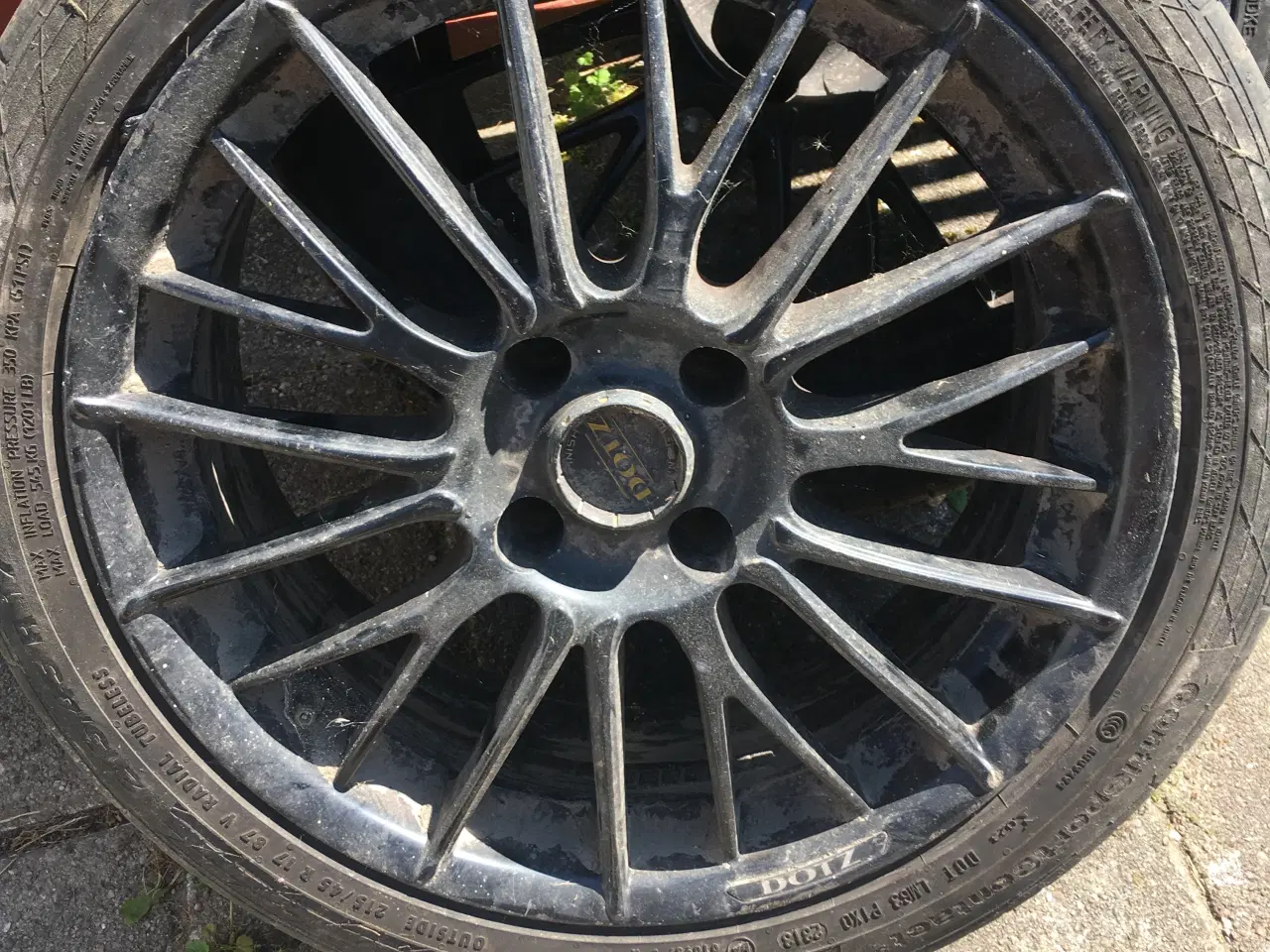 Billede 3 - Lavprofil dæk på DOTZ alu fælge