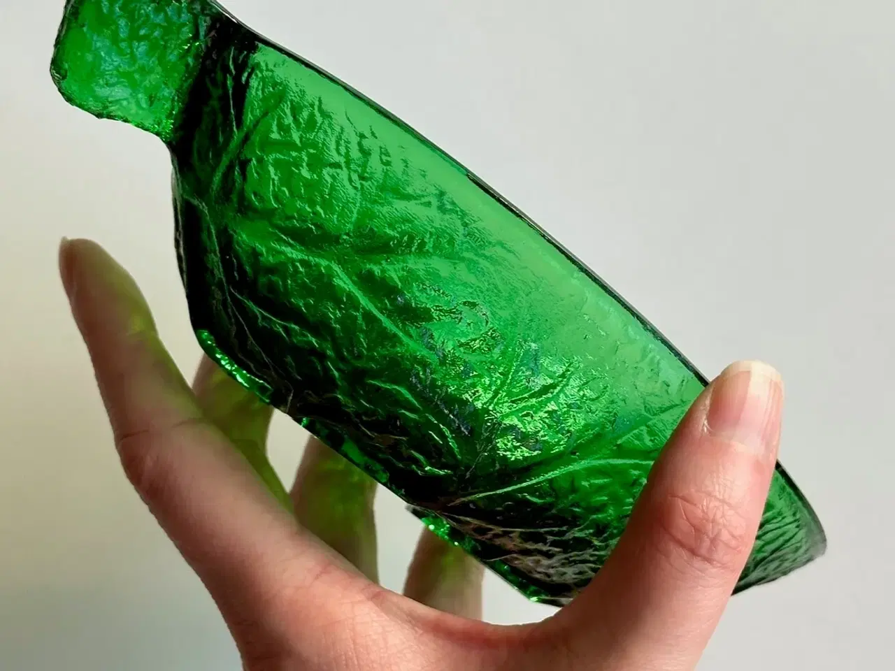 Billede 3 - Grøn glasskål