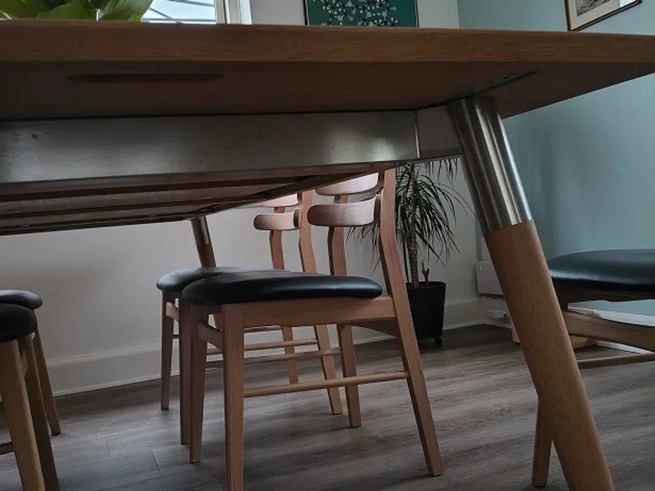 Billede 2 - Sofabord i hvid olieret egetræ