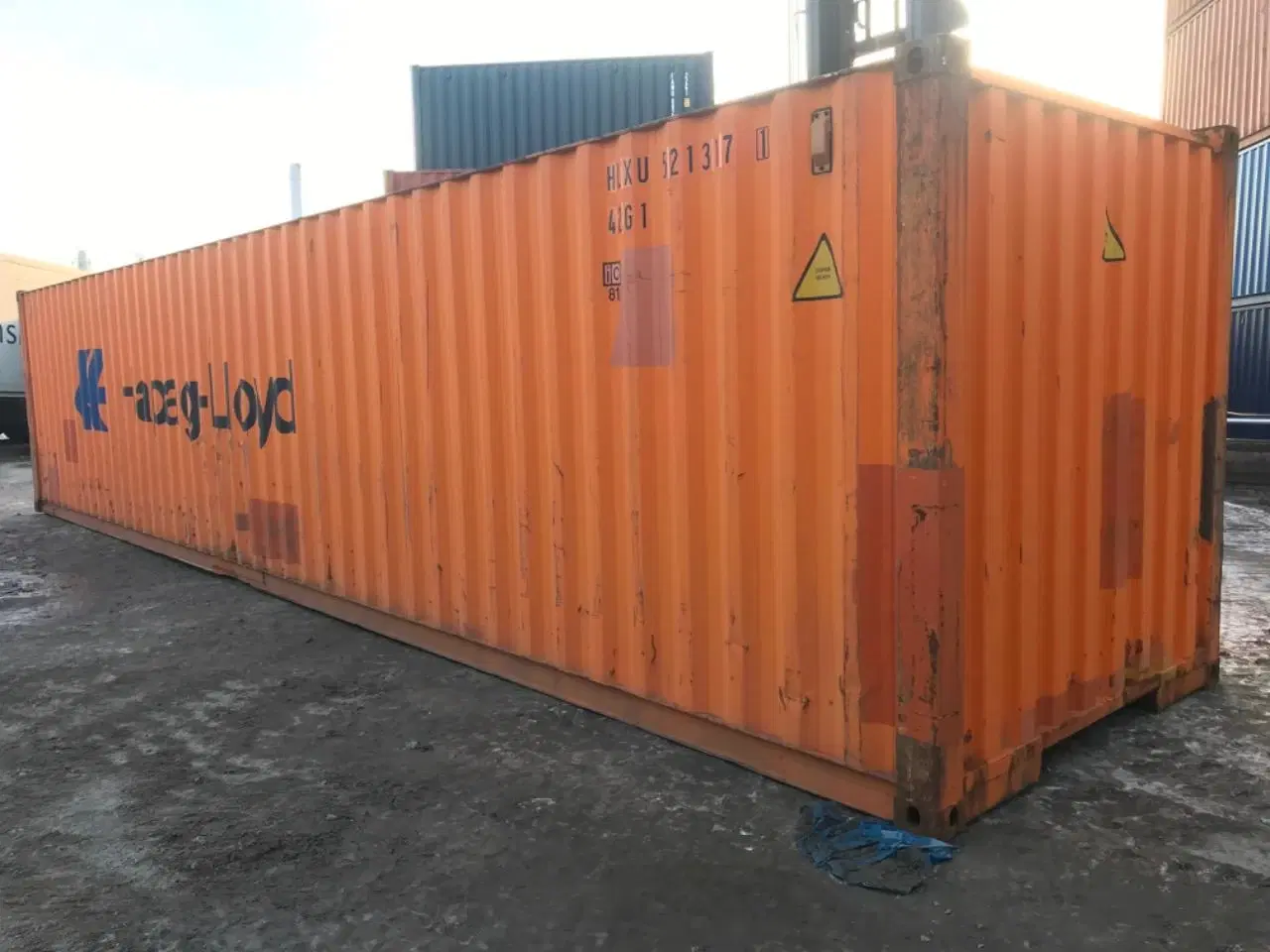 Billede 3 - 40 fods container ( billig ) ID: HLXU 521317-1
