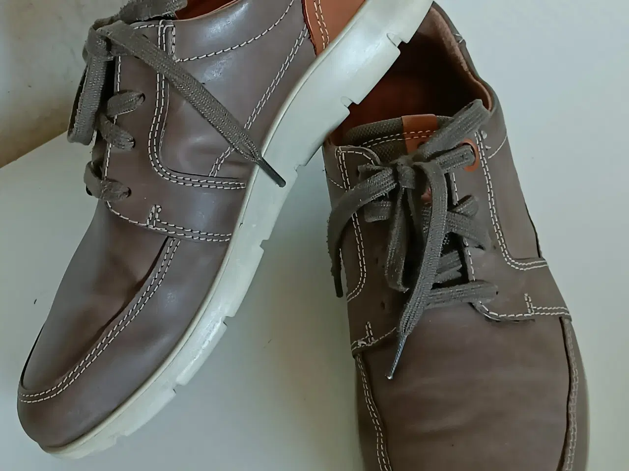 Billede 3 - Ecco brun læder sko 41str 