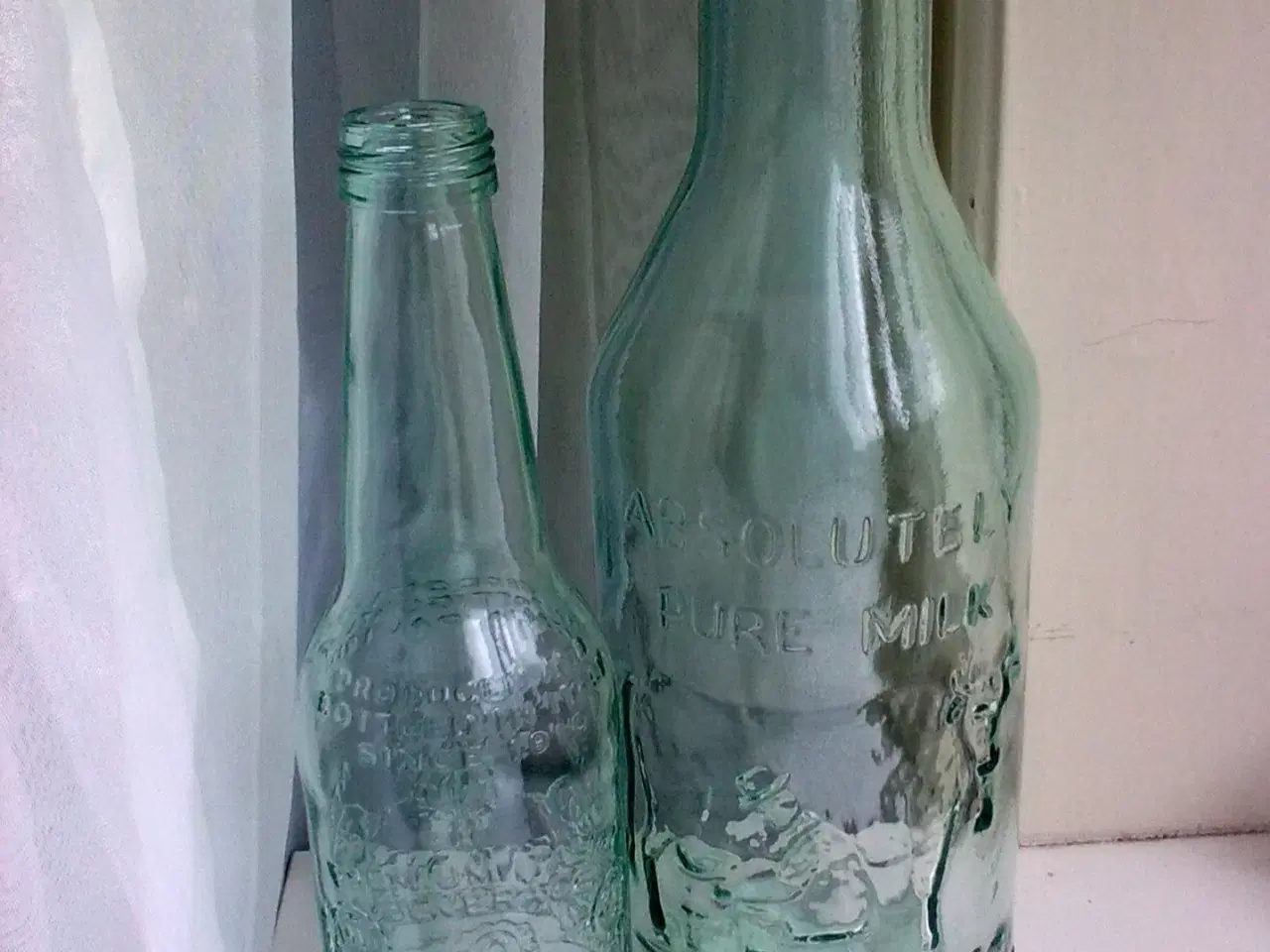 Billede 5 - Veteran bil relief på Italiensk glas flaske O.a.