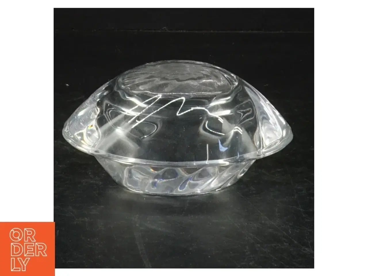 Billede 2 - Holmegård glasstage til fyrfads lys (str. 13 cm)