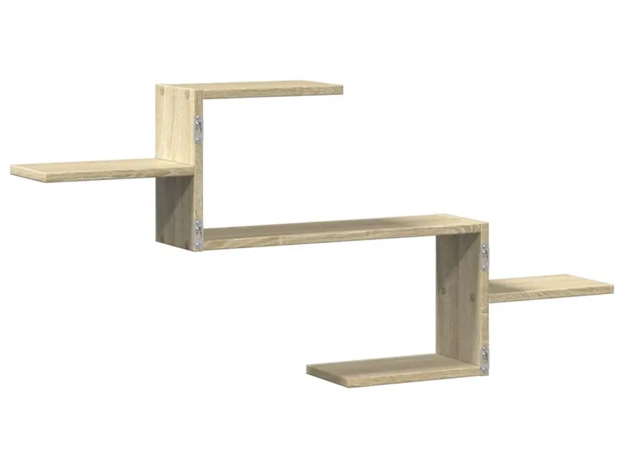 Billede 6 - Væghylde 104x15x49 cm konstrueret træ sonoma-eg