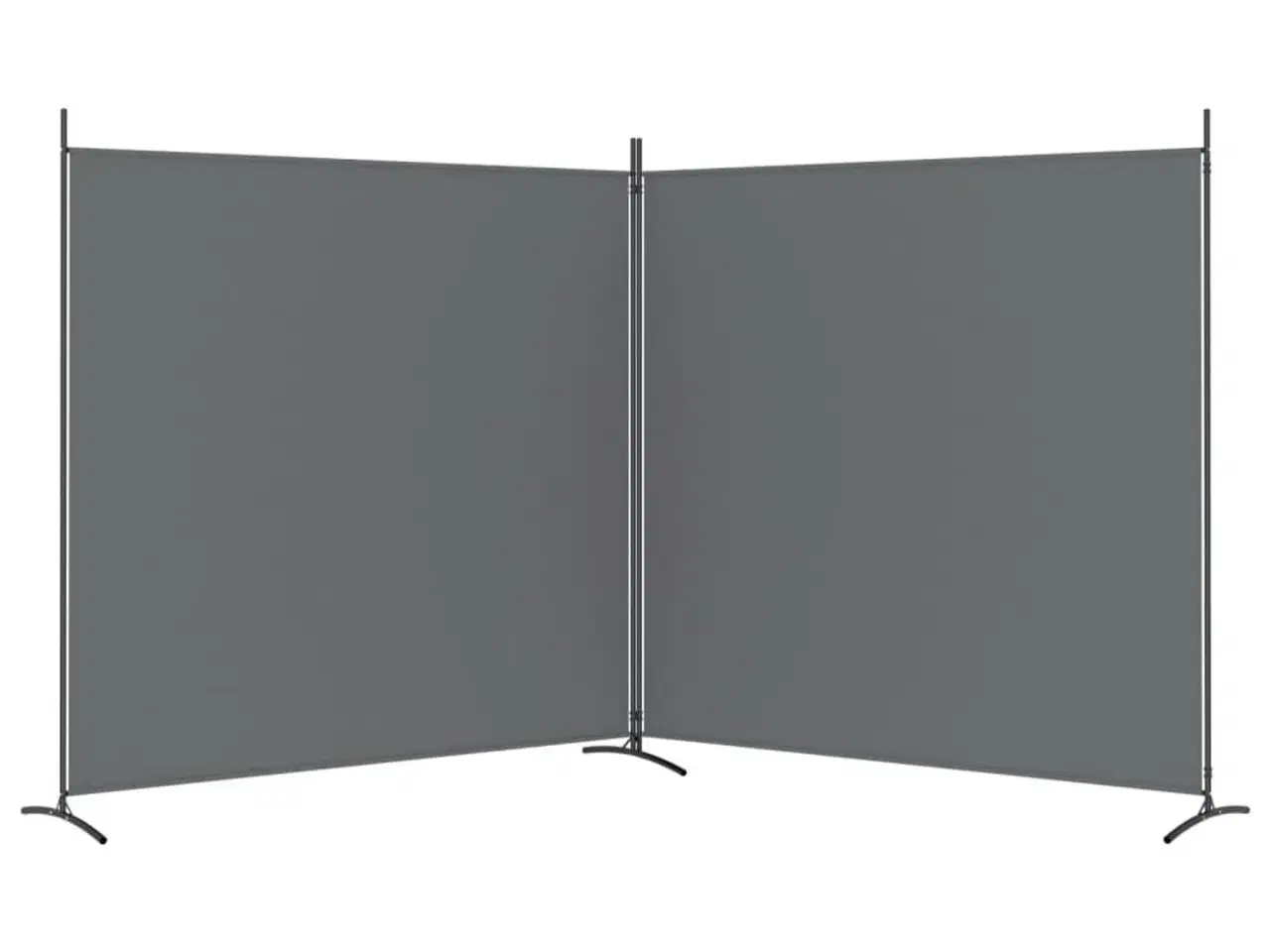 Billede 5 - 2-panels rumdeler 348x180 cm stof antracitgrå