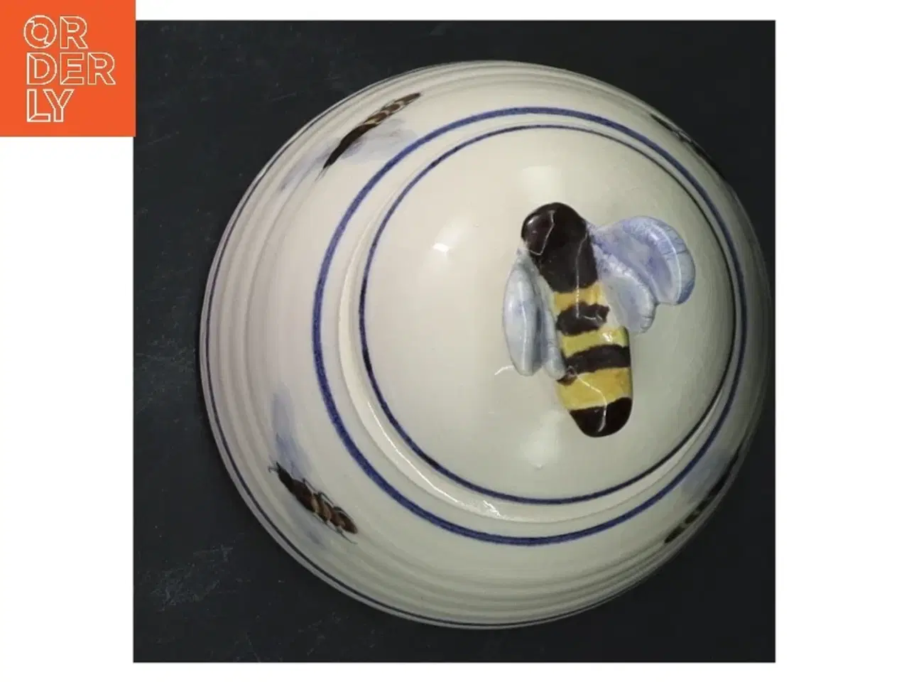 Billede 3 - Keramisk bi krukke med låg (str. 14 cm)