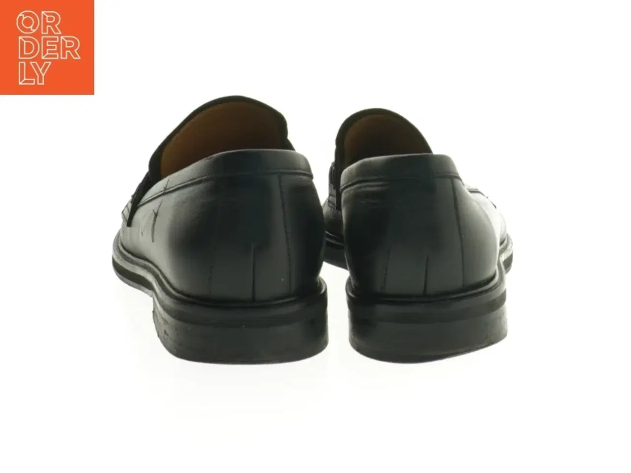 Billede 2 - Sort læderloafers fra flatted (str. 38 )