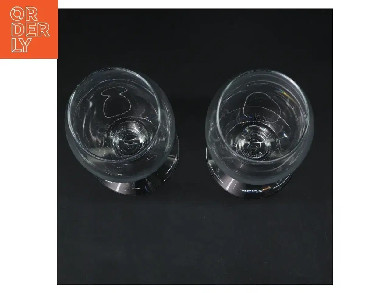 Billede 3 - Erik Bagger ølglas fra erik bagger (str. 2 stk Ø 6,5 cm længde 19,5 cm)