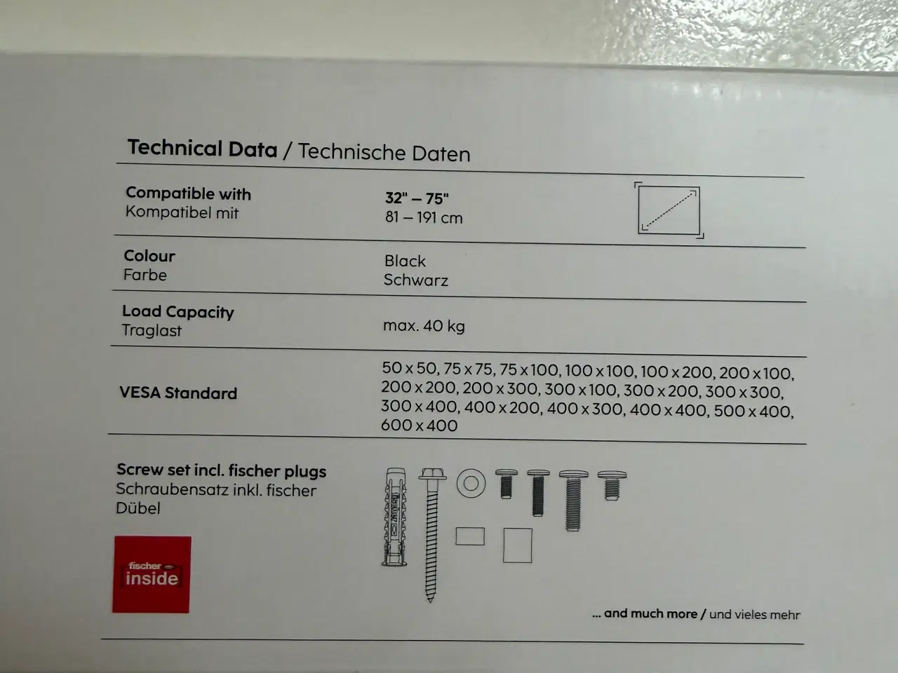 Billede 3 - TV vægbeslag nyt