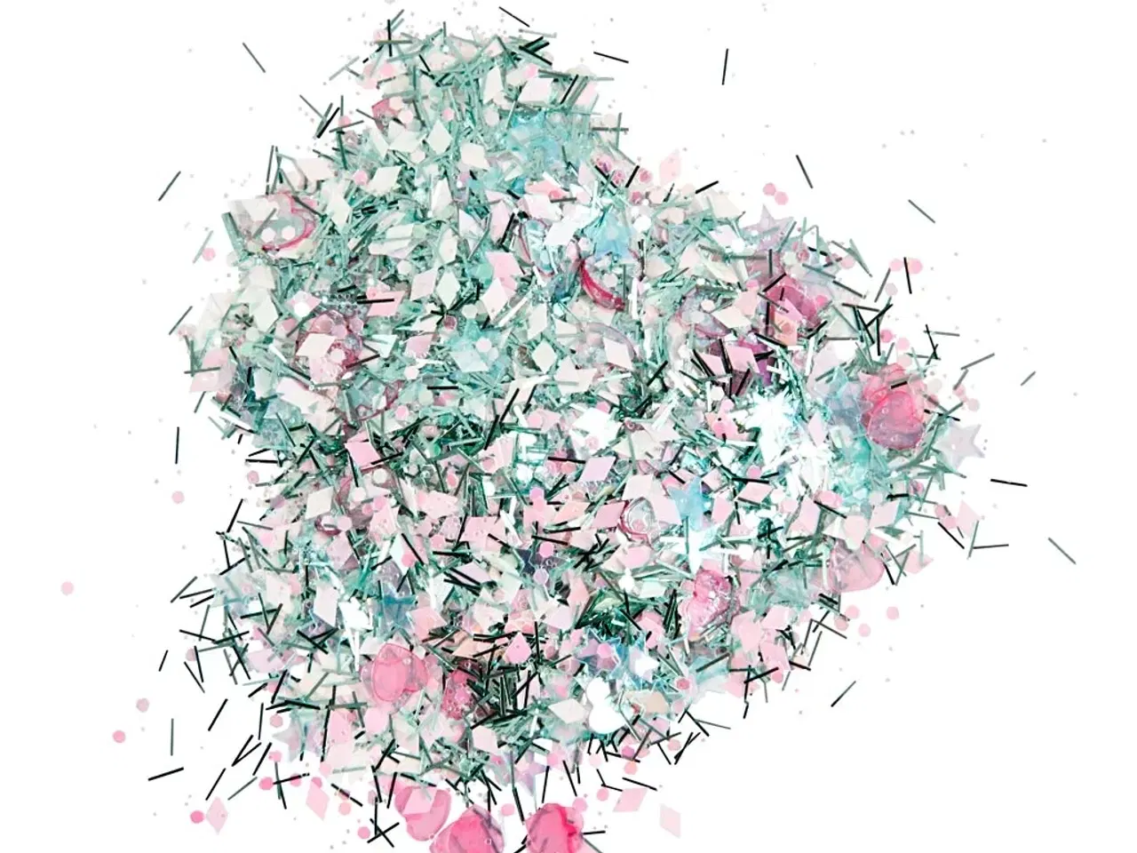 Billede 1 - Pastelfarvet Glitter og Pailletter - 170g