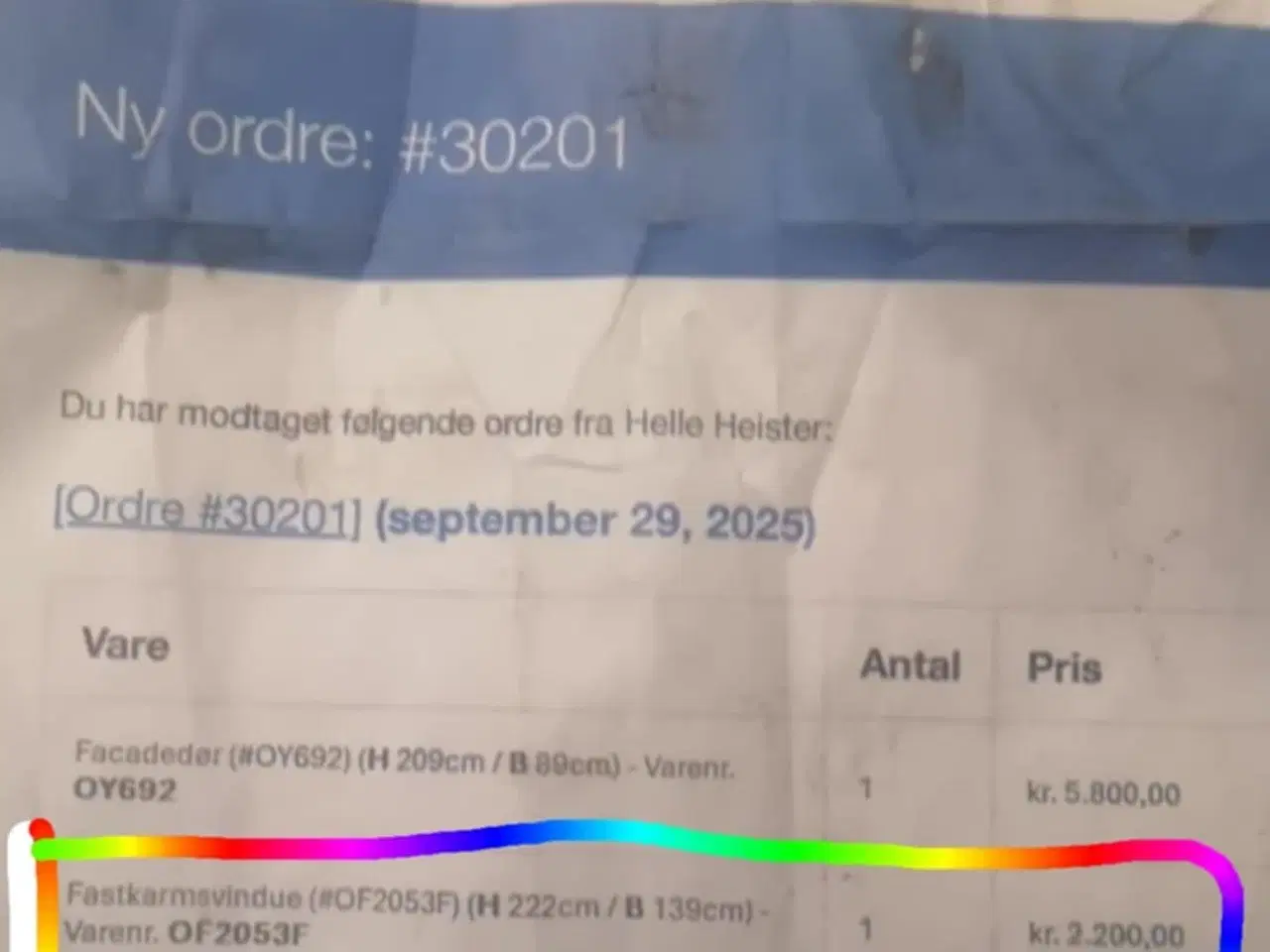 Billede 4 - Velfac termovindue fastkarm