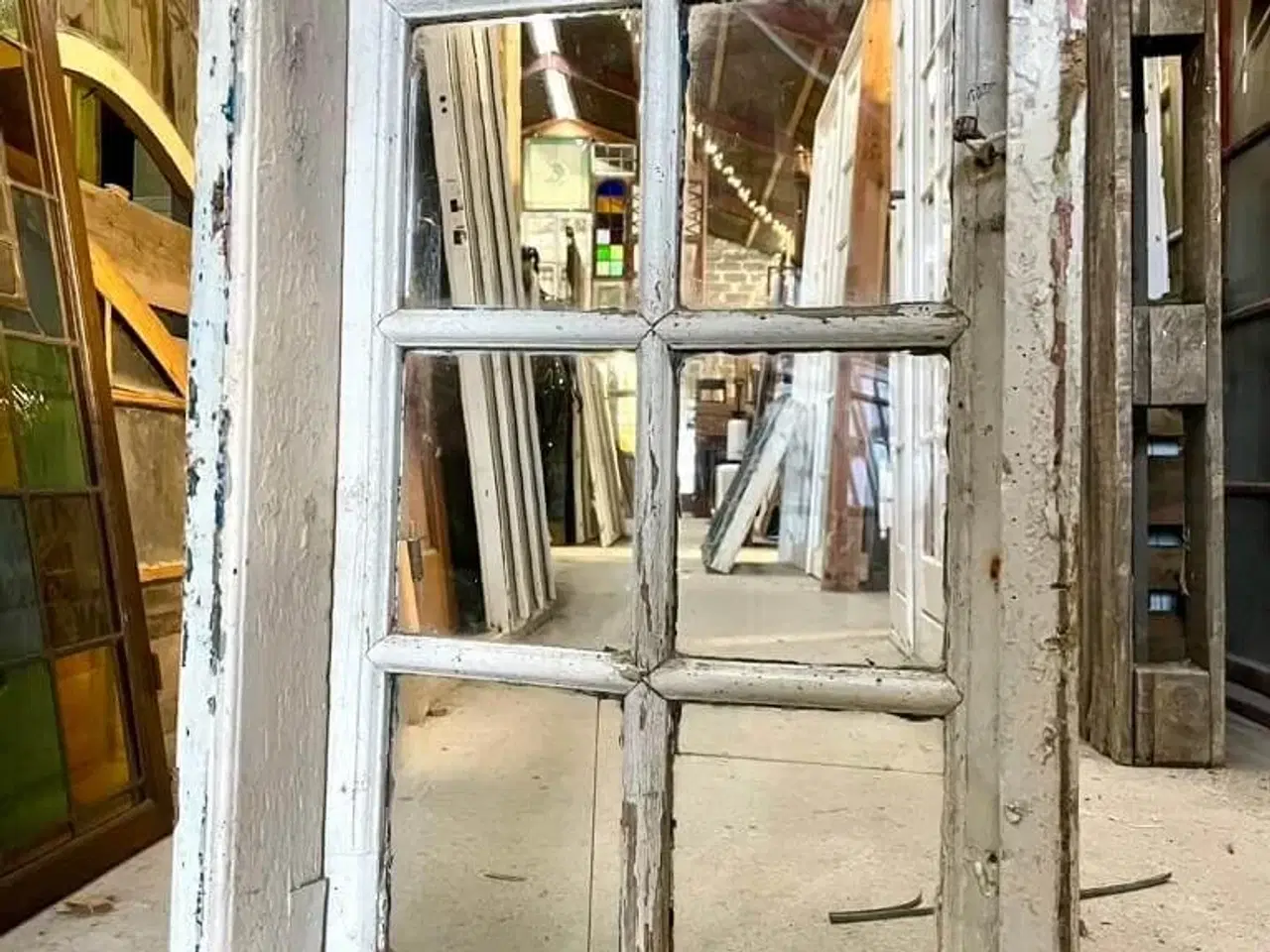 Billede 2 - Originalt 1-fags bondehusvindue fra medio 1800