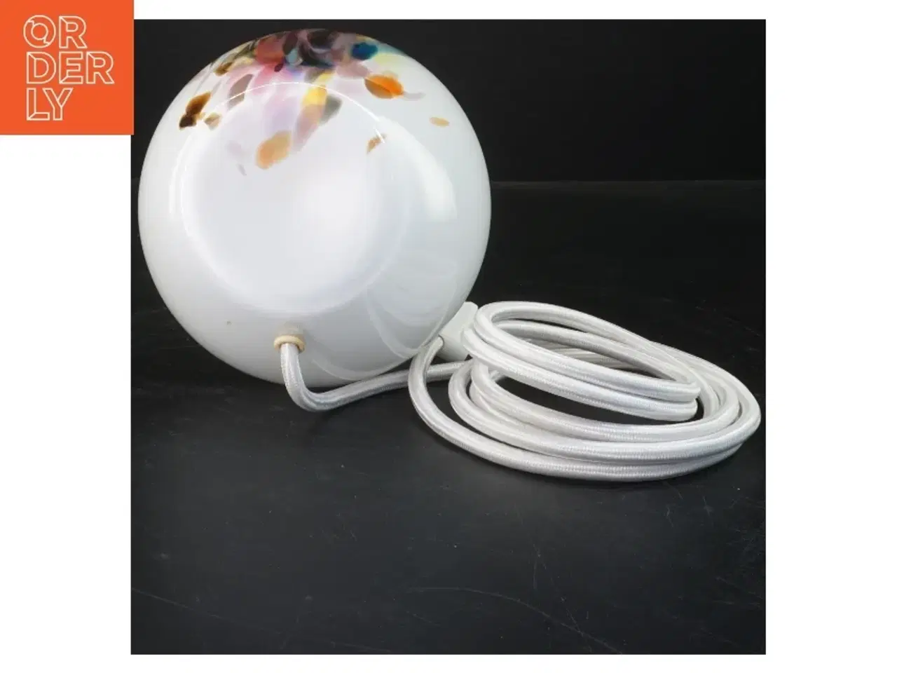 Billede 3 - Glasbordlampe (str. 28 cm)