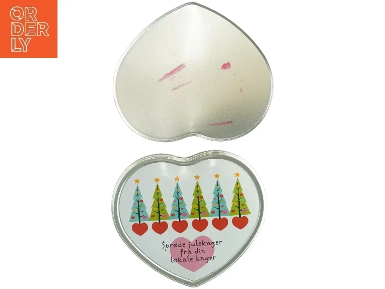 Billede 3 - Hjerteformet metaldåse (str. 23 x 19 cm)