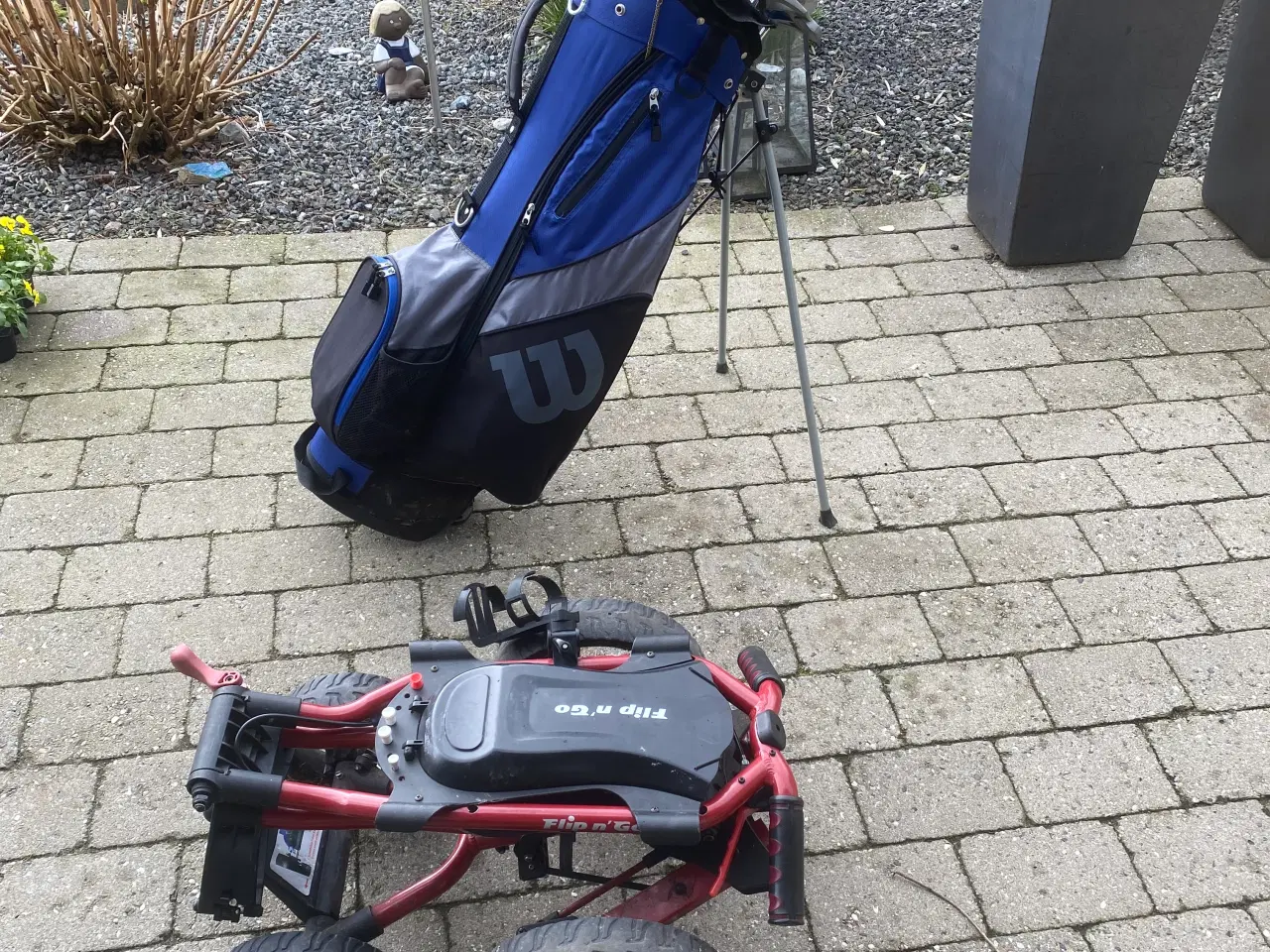 Billede 3 - Golfsæt med vogn