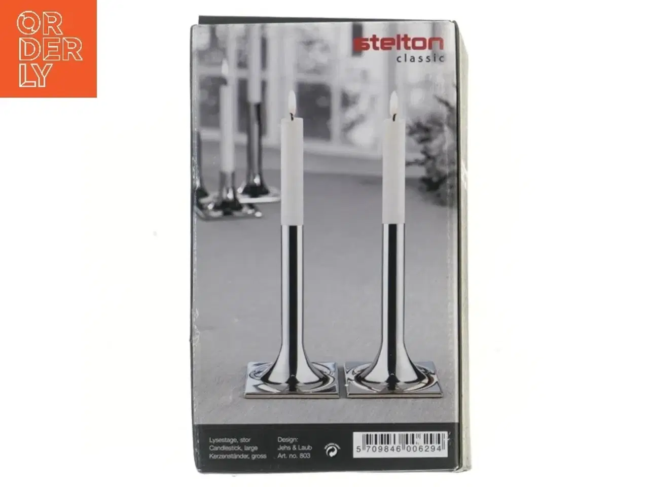 Billede 2 - Stelton lysestage stor fra Stelton (str. 17x10x10 cm)