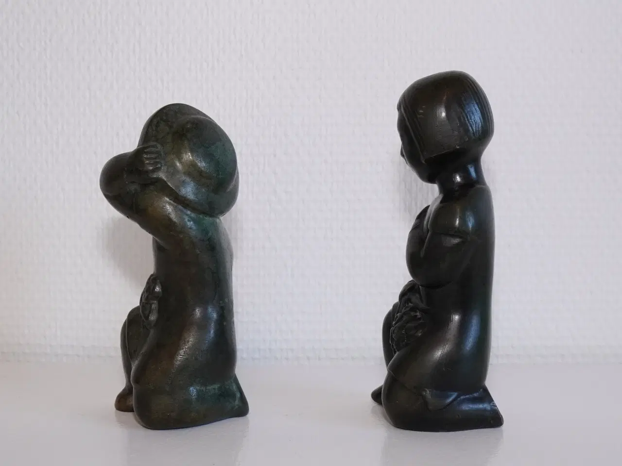 Billede 6 - Detaljerede figurer i patineret bronze fra ca 1930
