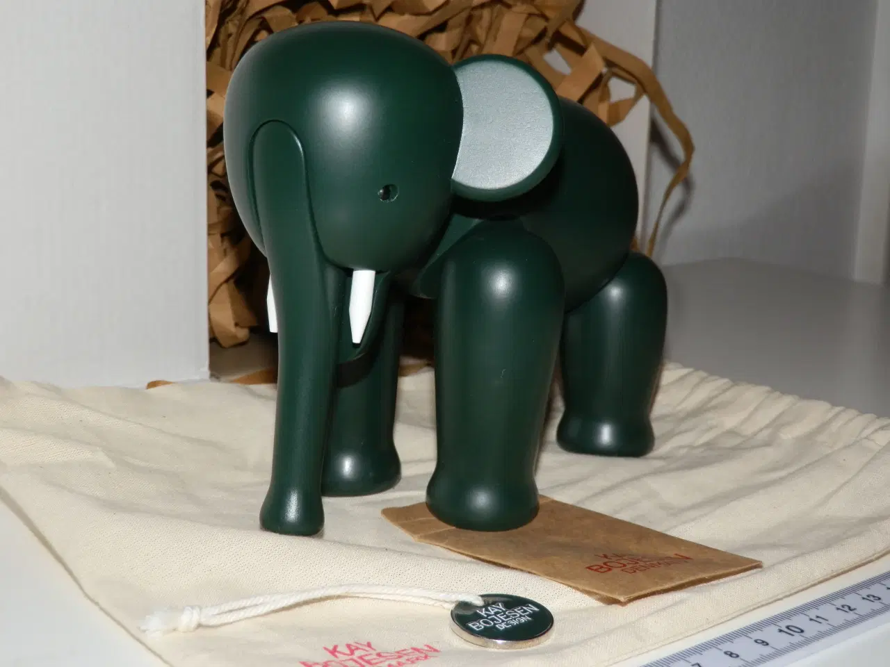 Billede 4 - Ny Kay Bojesen grøn Carlsberg elefant