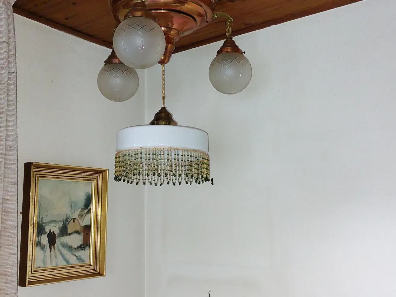 Billede 1 - Jugend stil, antik lampe