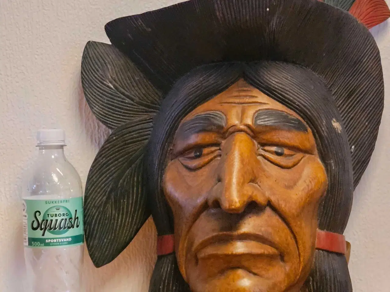 Billede 1 - Væghængt eller stående Indianer hoved