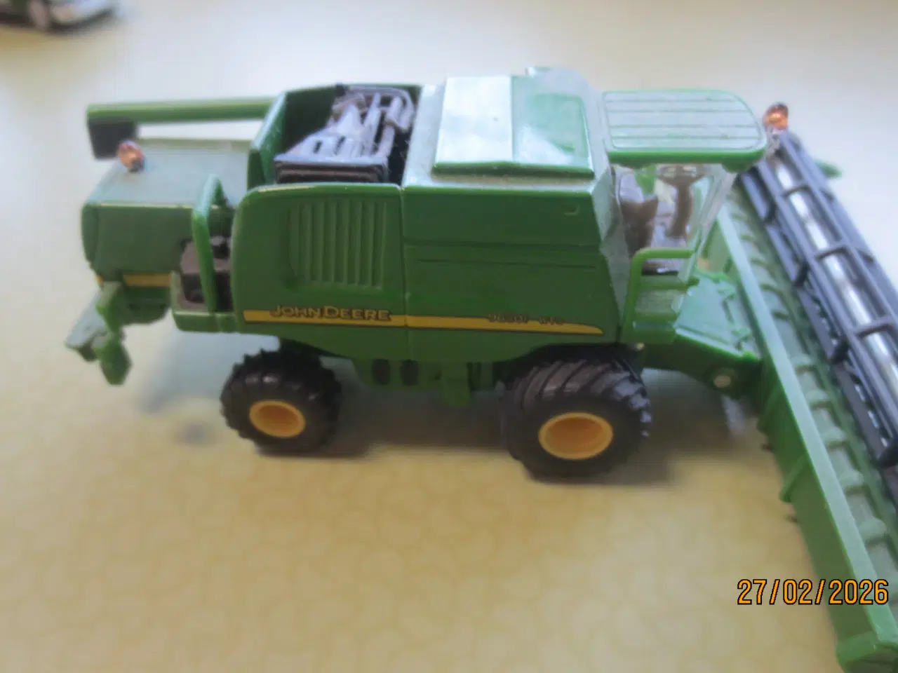Billede 7 - 1  stk John Deere Blokvogn med John Deere traktor