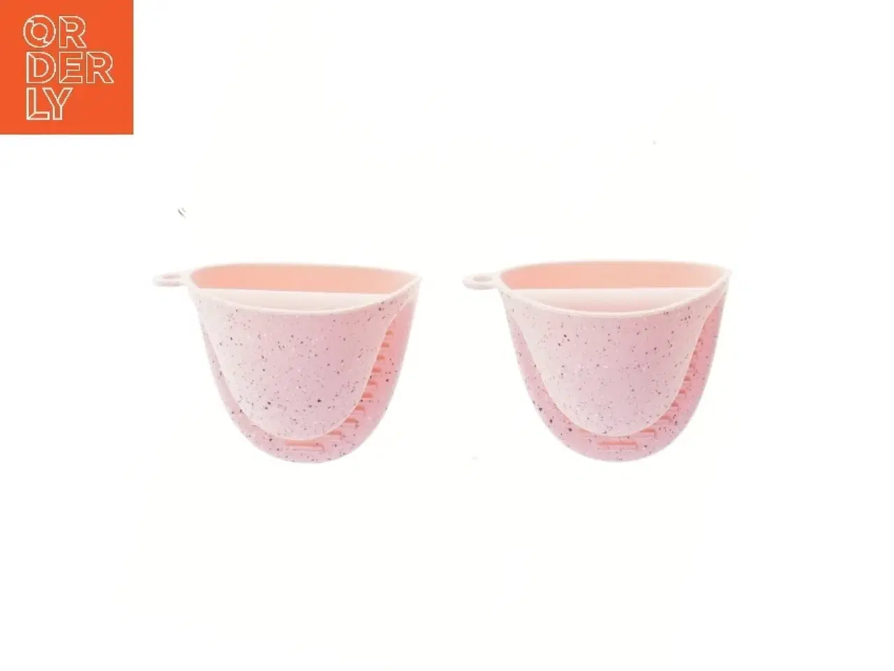 Billede 2 - Rosa silikone grydelapper(str. 10x7x8,5 cm) (str. 10x7x8,5 cm)