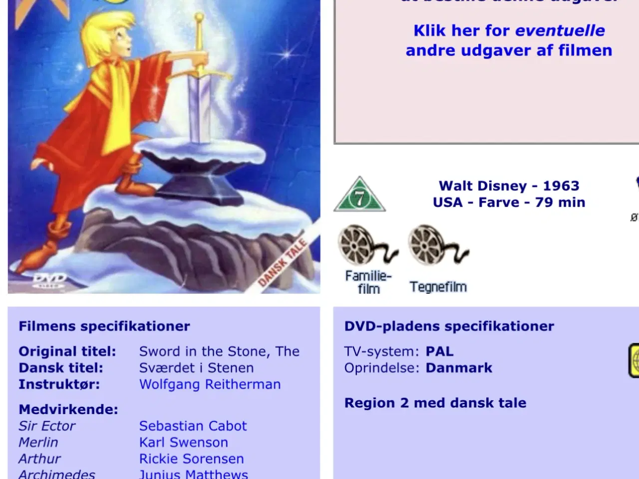 Billede 6 - Sværdet i stenen - første udgave 