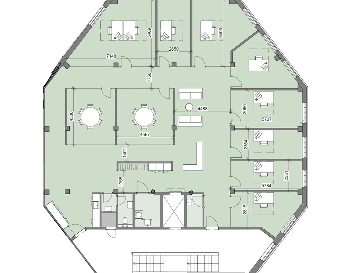 Billede 7 - Lyst og karakterfuldt kontor med havneudsigt