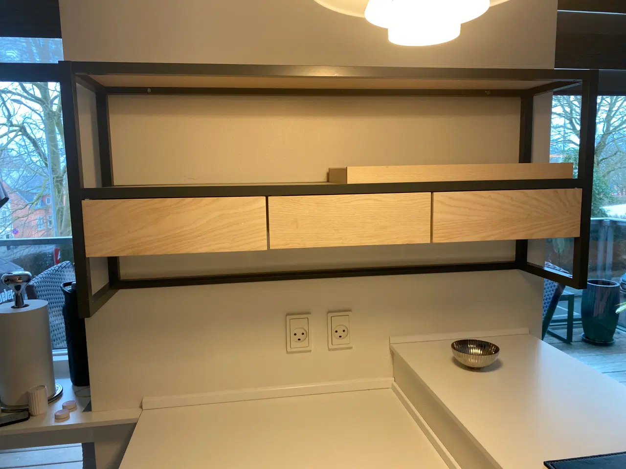 Billede 1 - HTH køkkenreol lys eg