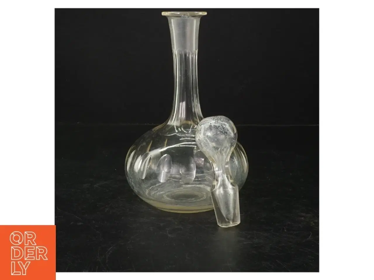 Billede 2 - Glaskaraffel med prop (str. 26 cm)
